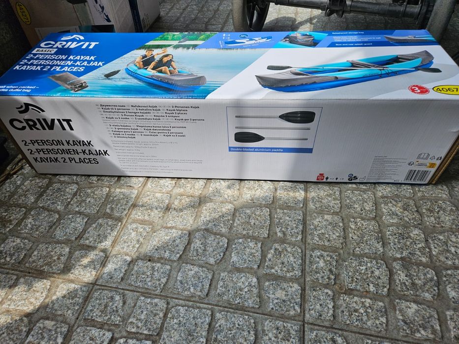 Kajak dwuosobowy dmuchany Crivit