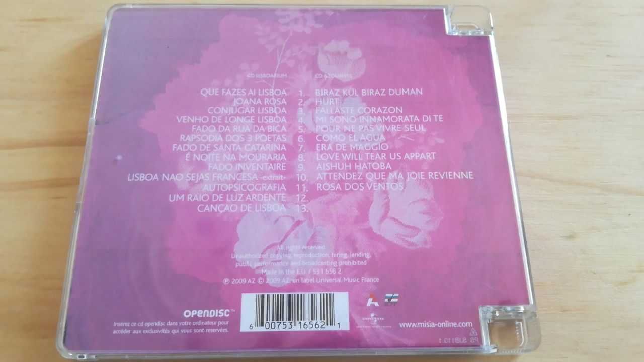 CD duplo Mísia RUAS com as letras das música