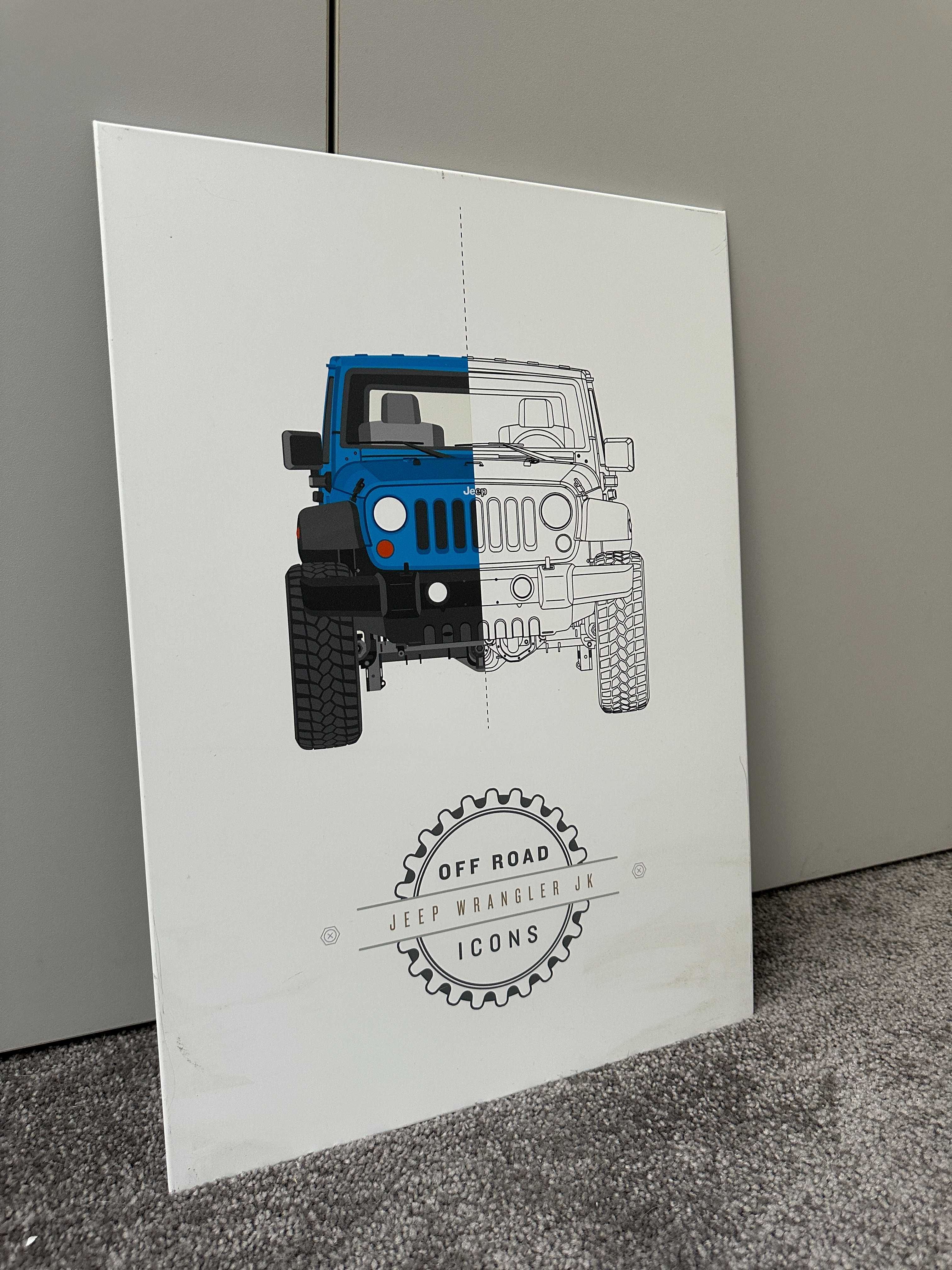 Displate Plakat Metalowy Jeep Wrangler