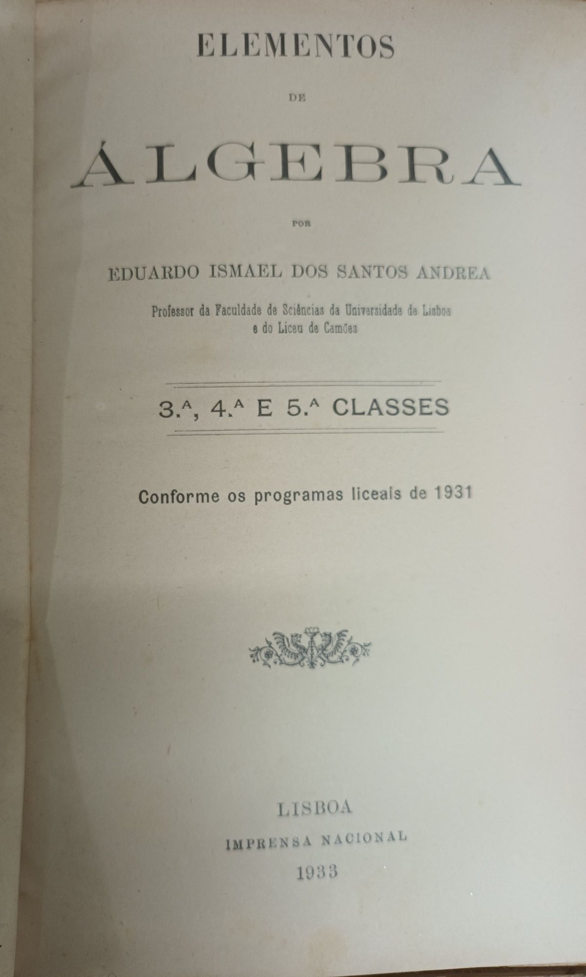 Livros Aritmética Prática e Algebra