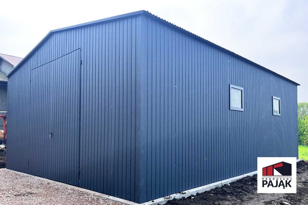 Garaże, wiata blaszana na maszyny rolnicze - dowolny wymiar