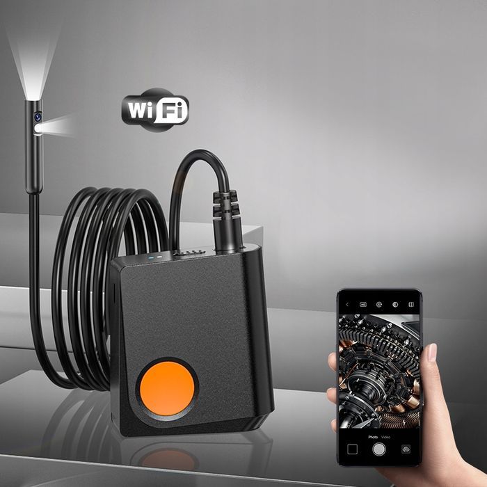 Kamera Endoskopowa Inspekcyjna 5.5mm Aplikacja Telefon WiFi DUO LED 5m