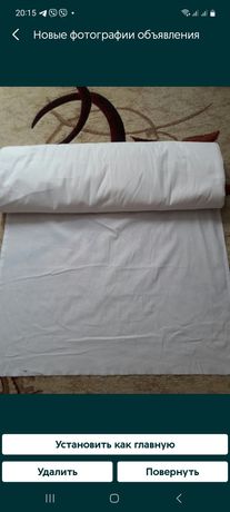 Ткань хб белая. Постельный комплект 1,60-2 м