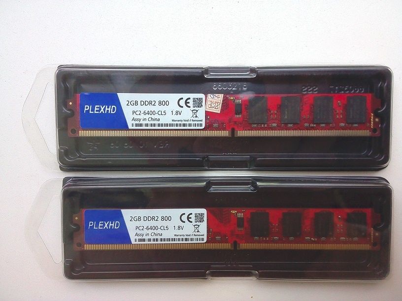 Оперативна пам'ять DDR2 800 МГц 4 Гб (2+2 Гб) з таймінгами 5-5-5-15