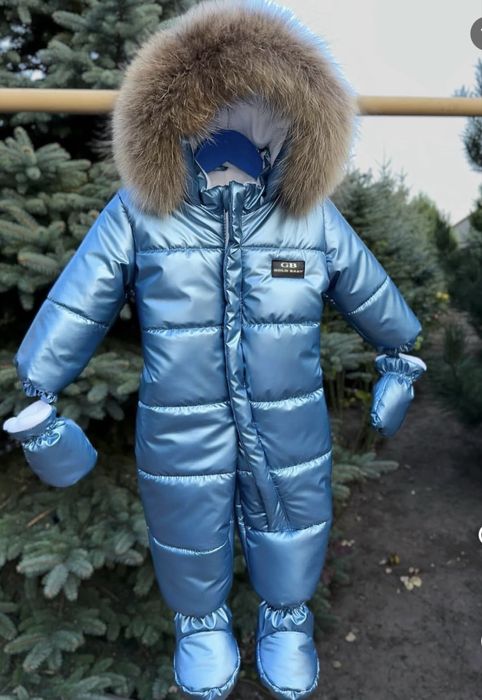 Теплий дитячий зимовий комбінезон