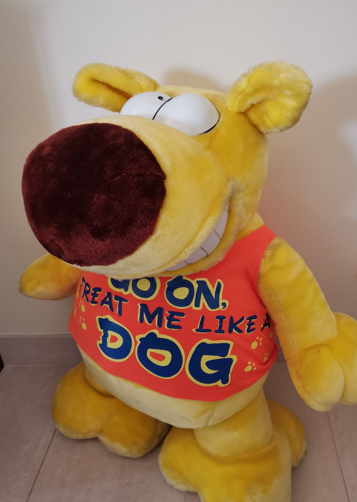 Peluche Cão Amarelo 70cm