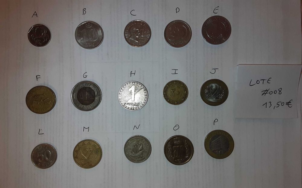 4 lotes de 15 moedas(b)
