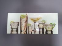 Duży dekor szklany coctails 2