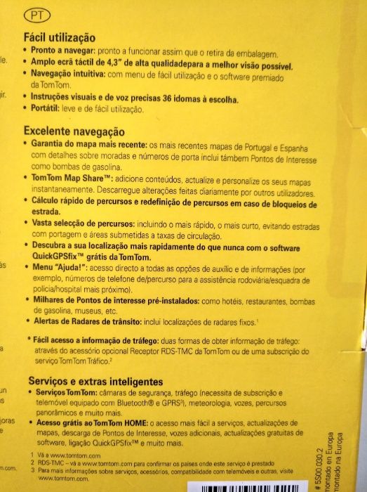 Tomtom ONE XL em caixa original (Novo Preço)