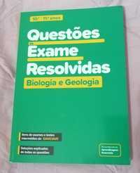 Livro "Questões de exame resolvidas - Biologia e Geologia" 10° e 11°