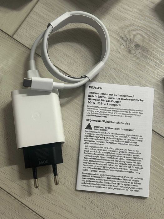 Швидкісна зарядка для Google Pixel 30w 1m кабель з зарядним блоком