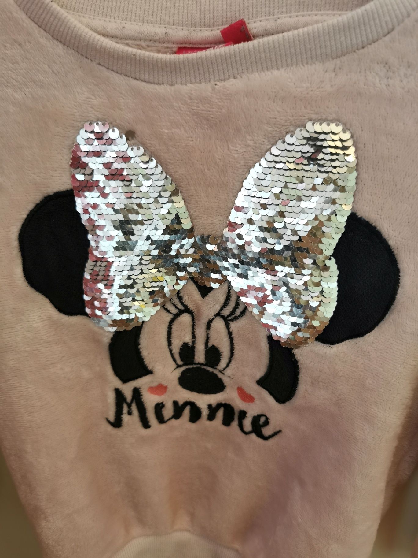 Bluza ocieplana Disney myszka Minnie cekiny
