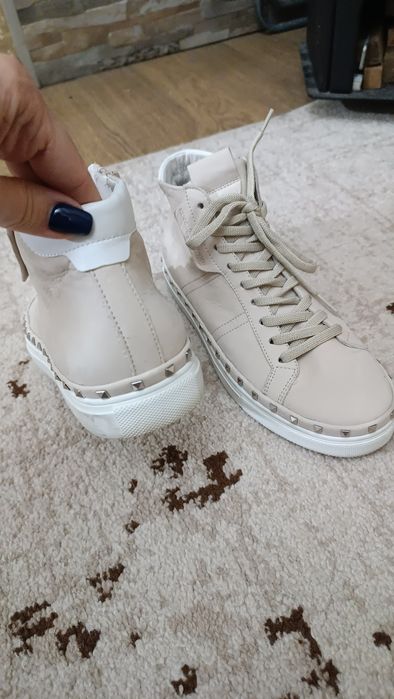 Кросівки кроссовки хайтопи ботинки 39-40р 25.5см нові натуральна шкіра