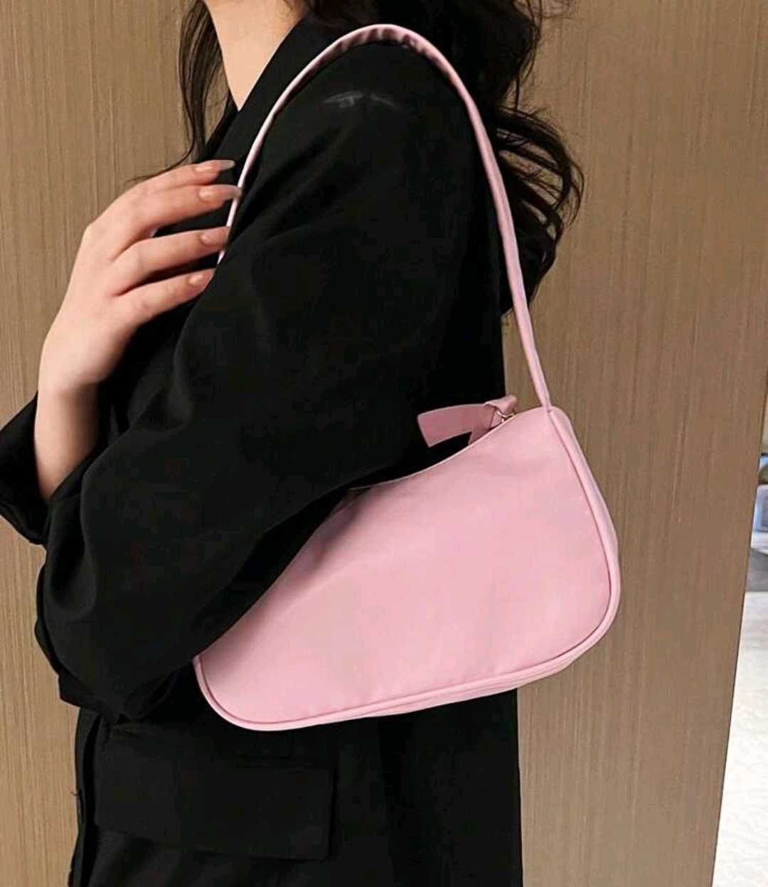 Mała modna torebka Hobo różowa