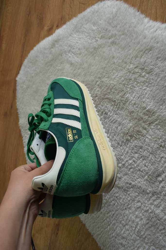 adidas  SL 72 RS sneakersy zielone 44 2/3 buty męskie zamsz