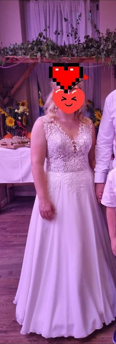 Suknia ślubna muślin 38 niska kobieta