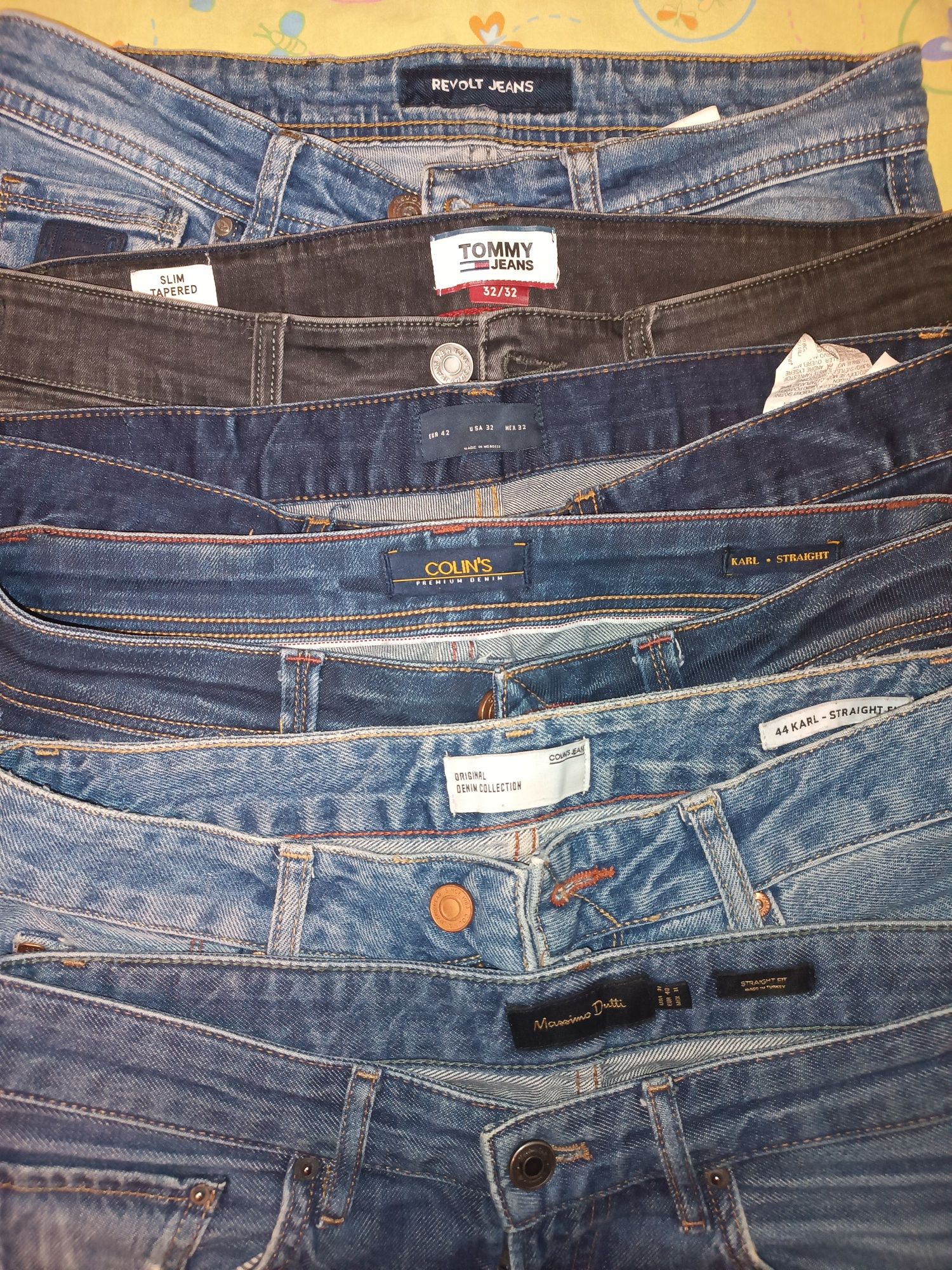 Фірмові джинси Colin's, Massimo Dutty, Tommy, Zara, Revolt