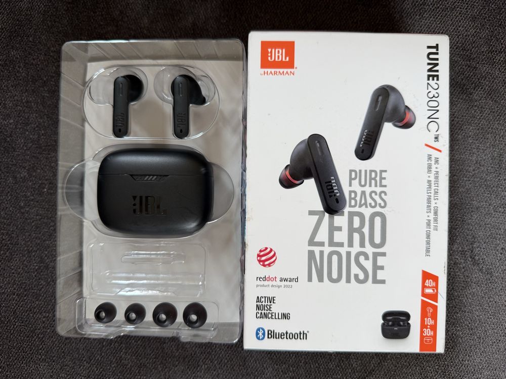 Bezprzewodowe JBL ANC TUNE230NC słuchawki nowe oryginalne