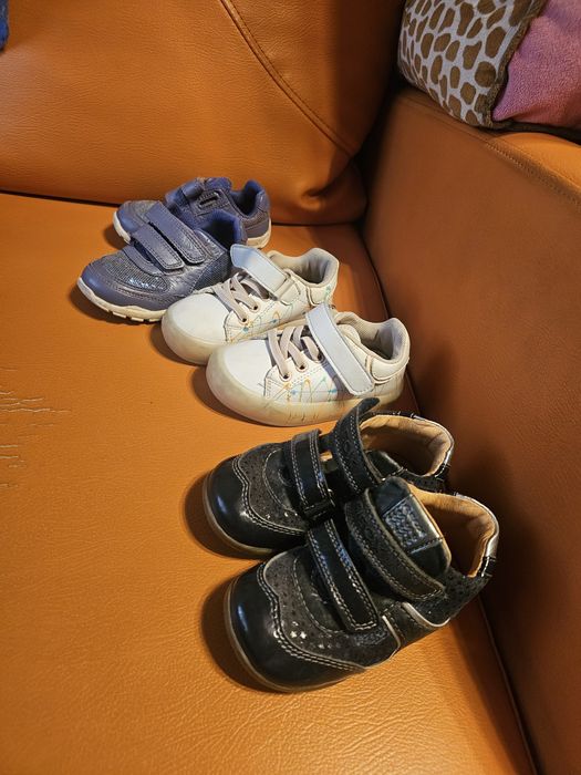 3 pary adidasów dla dziewczynki geox