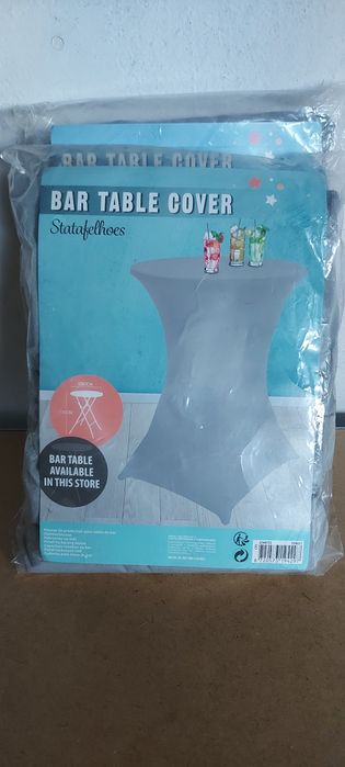 Pokrowiec na stolik barowy 80x110cm szary