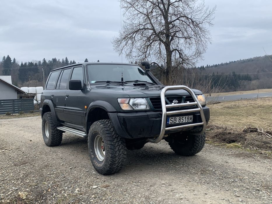 Nissan patrol y61 long 2.8td lift skóry
