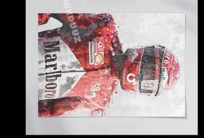 Nowy obraz na płótnie Michael Schumacher The Legend FORMUŁA 1