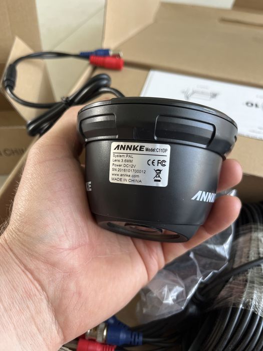 Zestaw 4 szt kamer monitoringu dzień/noc Annke C11DP 3.6mm złącze BNC