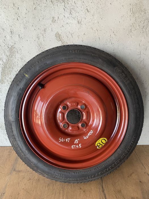 Koło dojazdowe dojazdówka zapasowe 15” 4x100 ET45 Suzuki Swift MK7