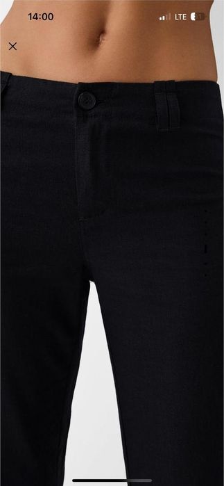 Нові лляні штани від бренду Бершка, розмір М