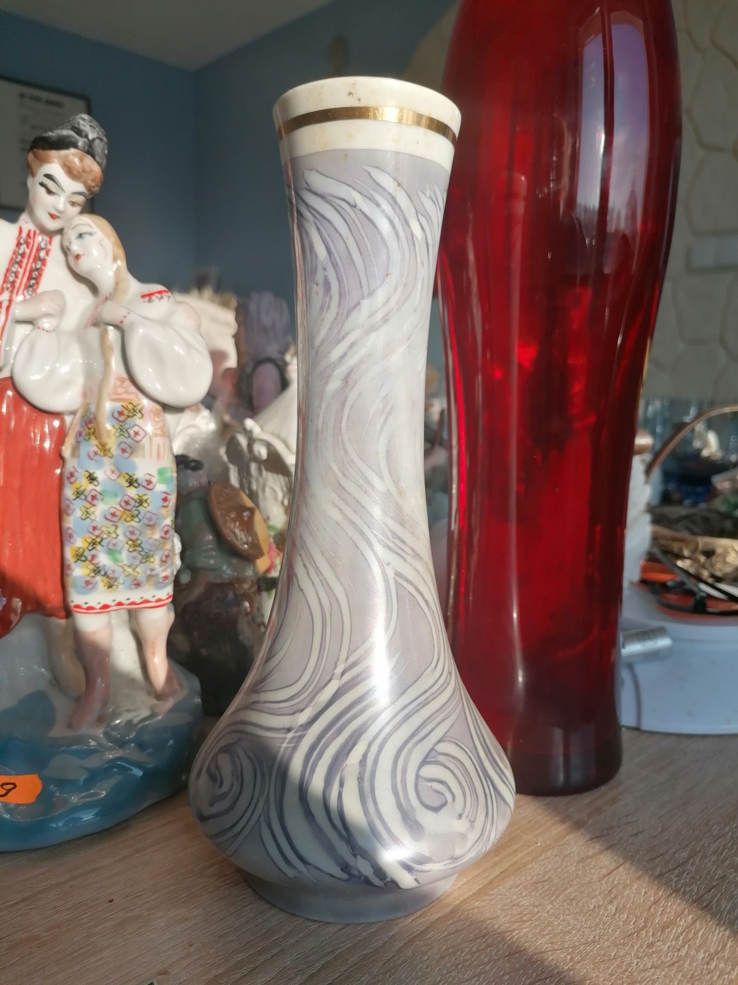 Ładny porcelanowy sygnowany wazon Bogucice