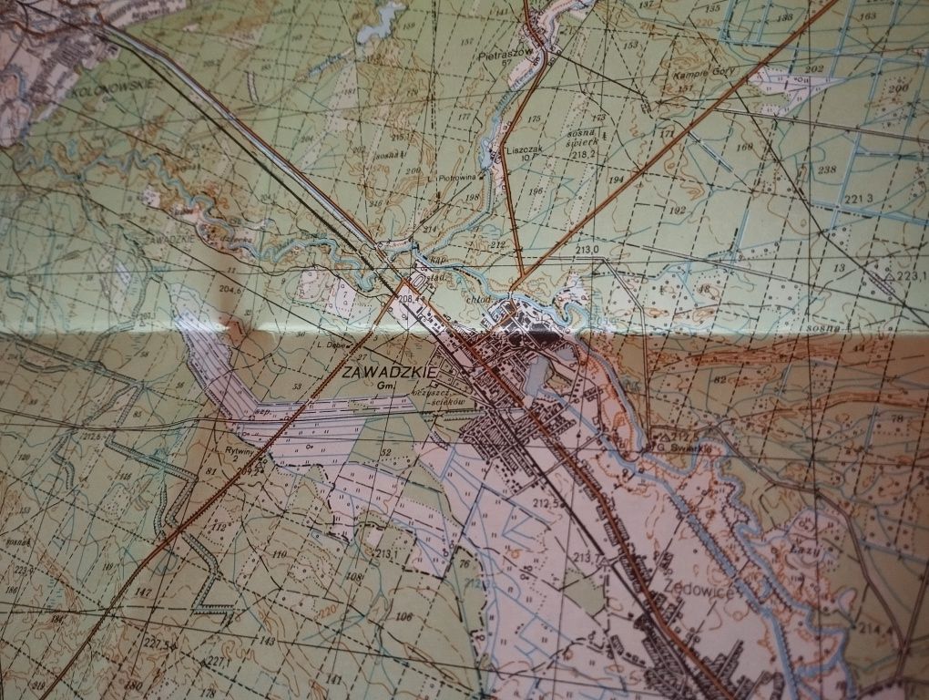 Mapa topograficzna okolic Lublińca