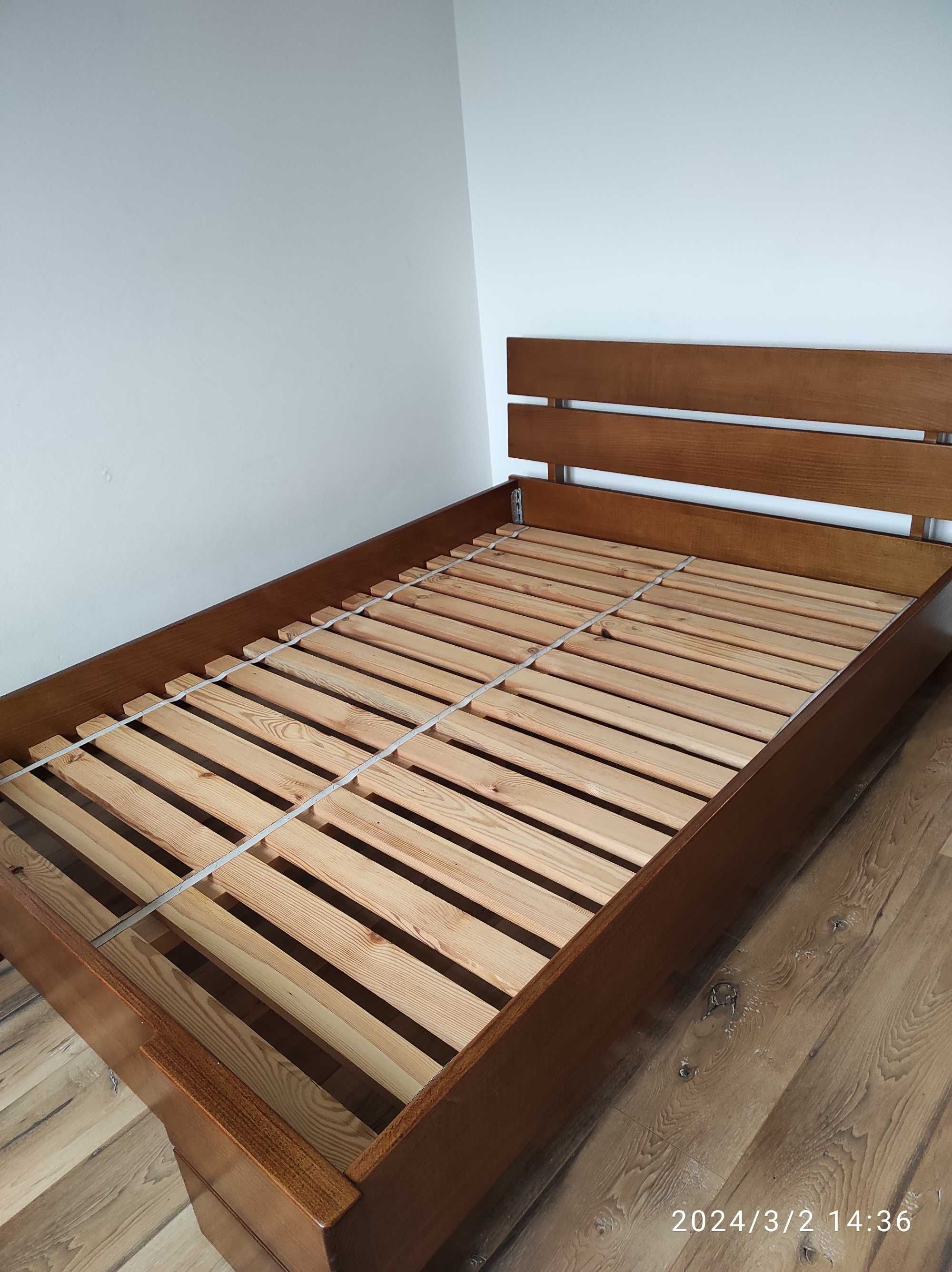 Łóżko bukowe drewniane 140x200