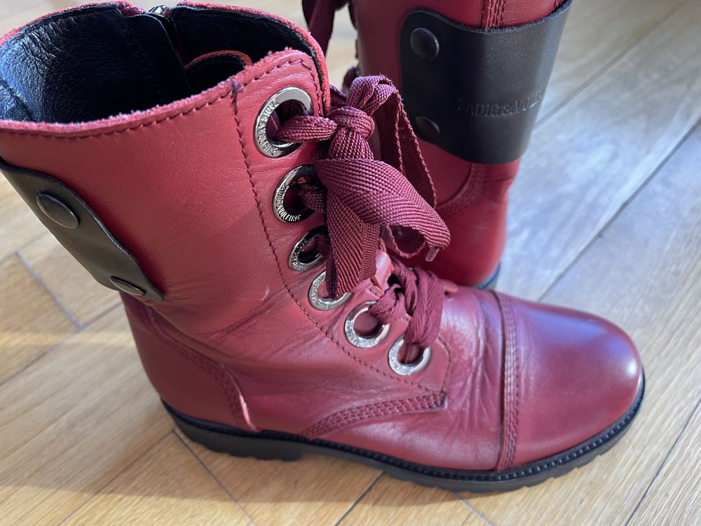 Bota Zadig et Voltaire vermelhas