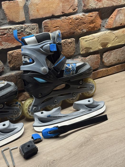 Rolki / Łyżworolki EAGLE  2w1 (rolki + łyżwy) – regulowane