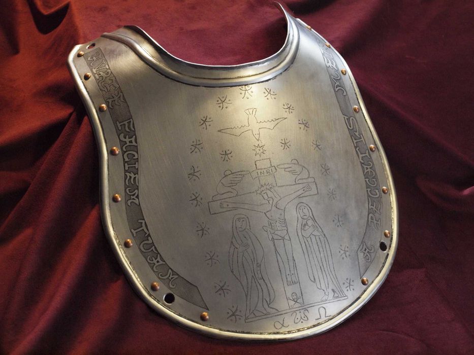 półpancerz, napierśnik, pancerz w stylu husarskim do szabel, unikat