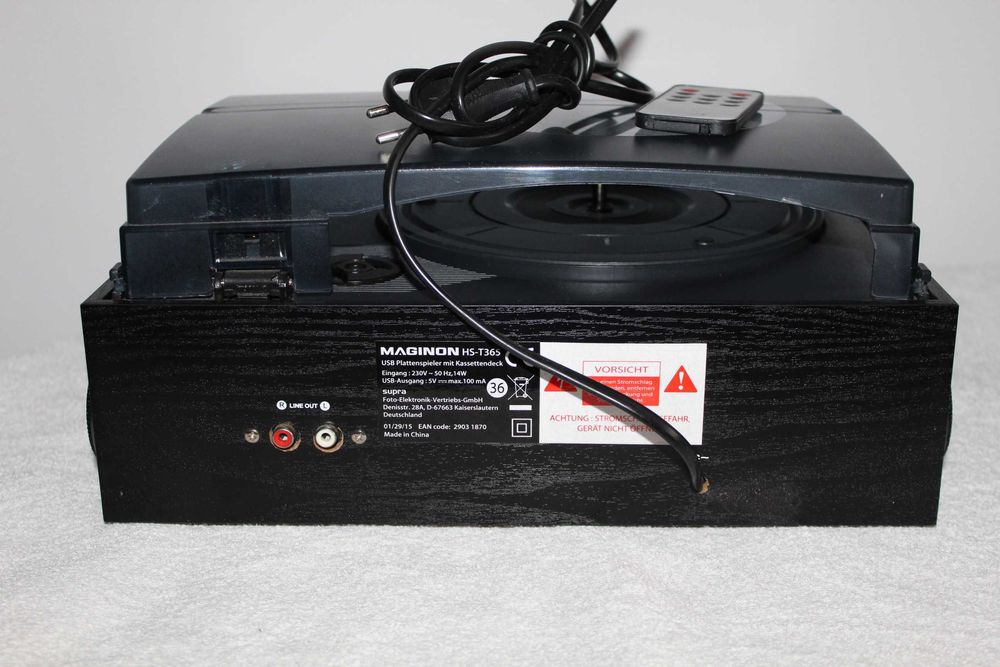 MAGINON Gramofon z wbudowanymi głośnikami USB AUX SD MP3 pilot Wysyłka