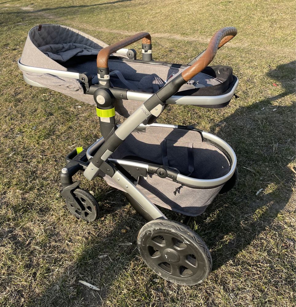 Wózek niemowlęcy Joolz Geo 2 MONO 2w1 (spacerówka + gondola) szary