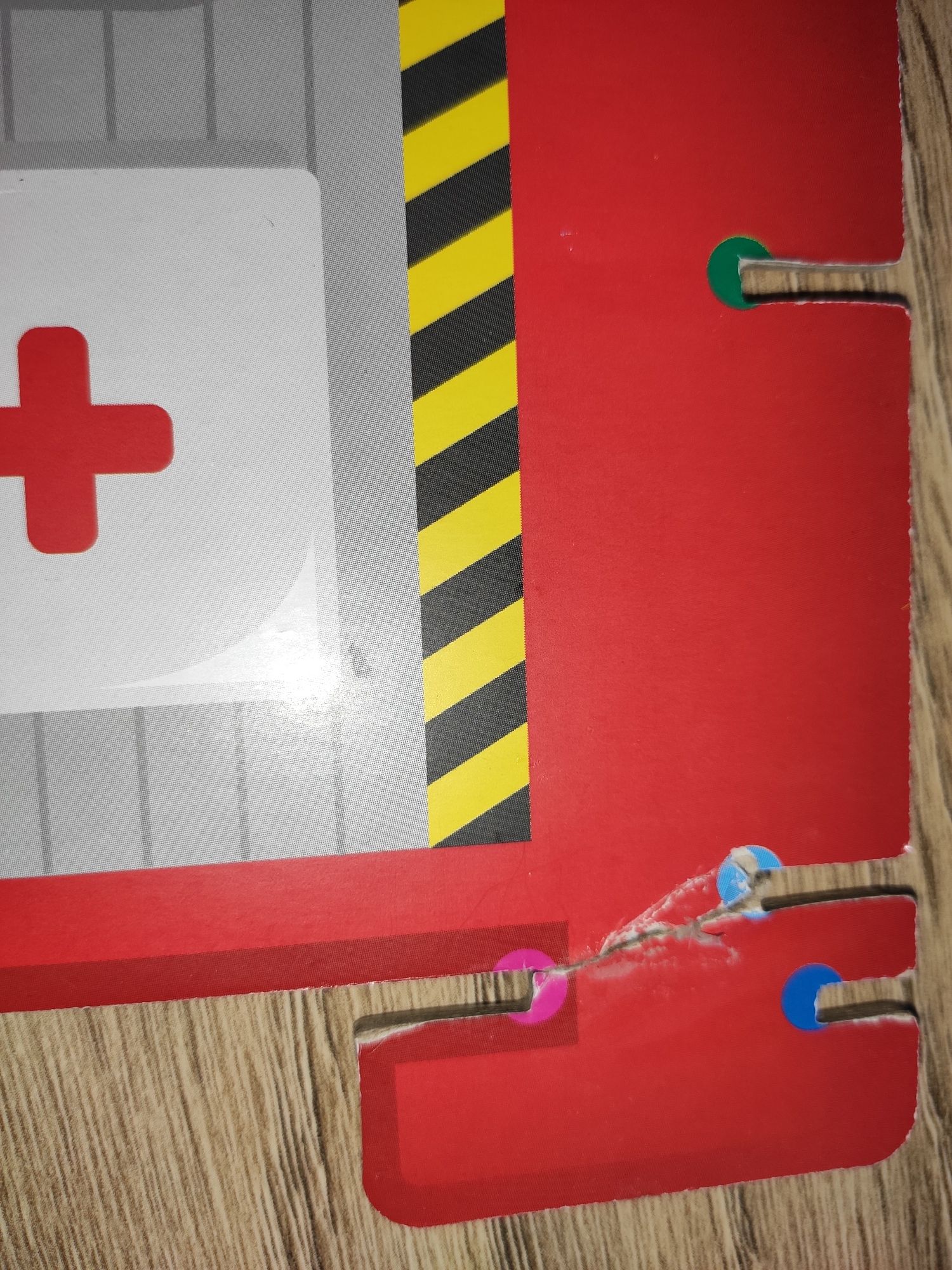 Puzzle 3D wóz strażacki dla 3-4 latka