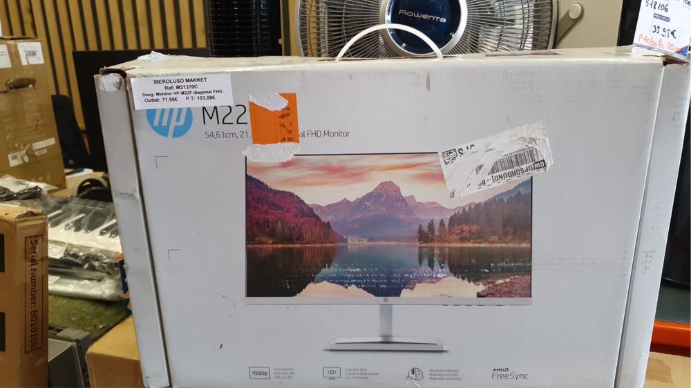 Monitor HP M22F FHD com IPS