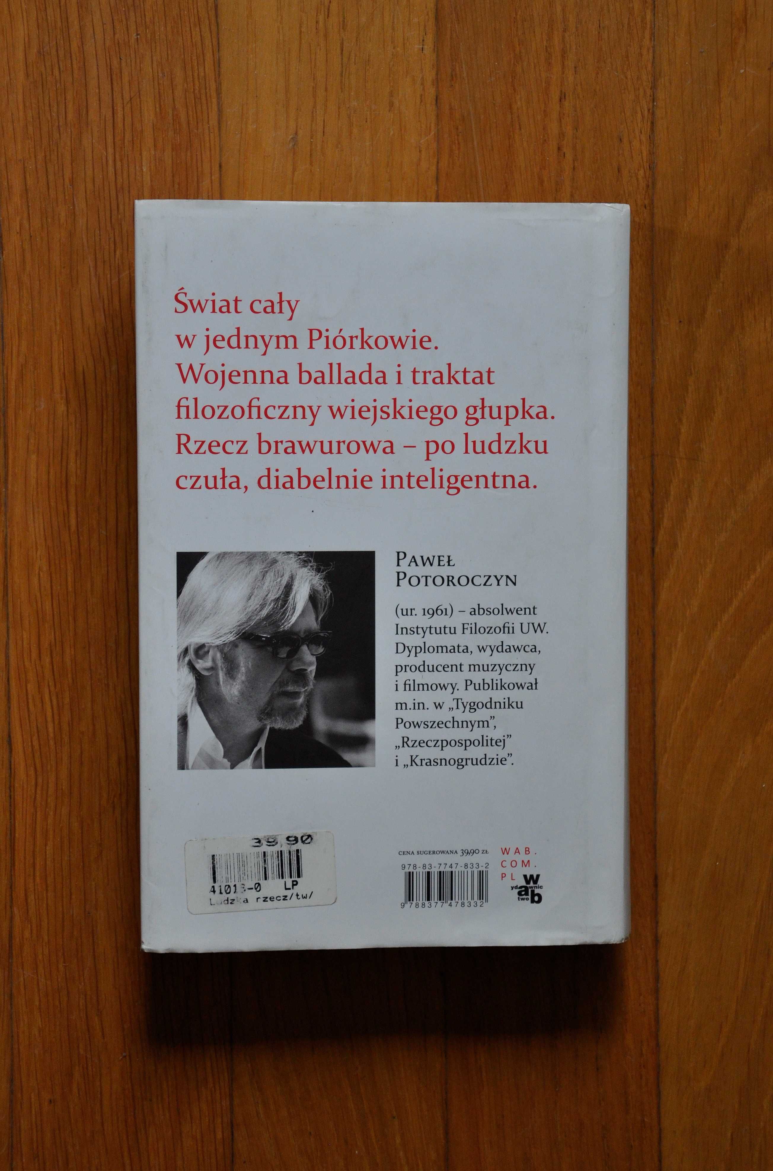 Książka "Ludzka rzecz" P. Potoroczyn