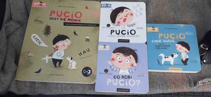 Pucio książki zestaw Pucio uczy sie mówić Pucio chce siusiu 4 książki