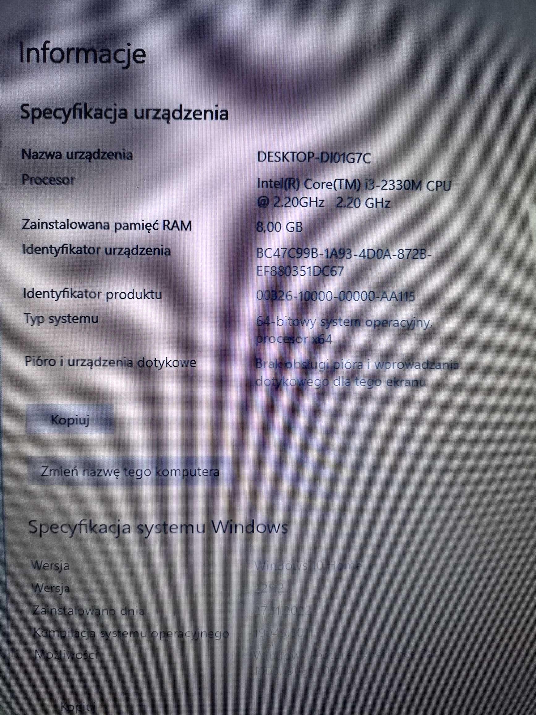 Laptop Lenovo G770