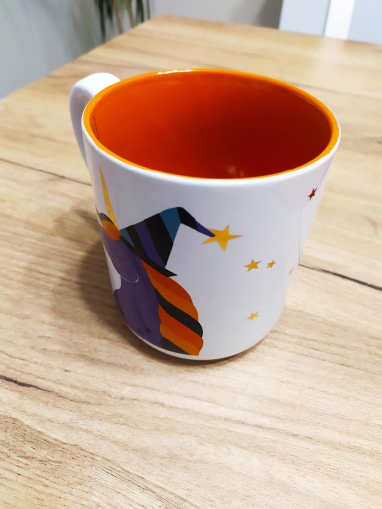Kubek ceramiczny z motywem jednorożca
