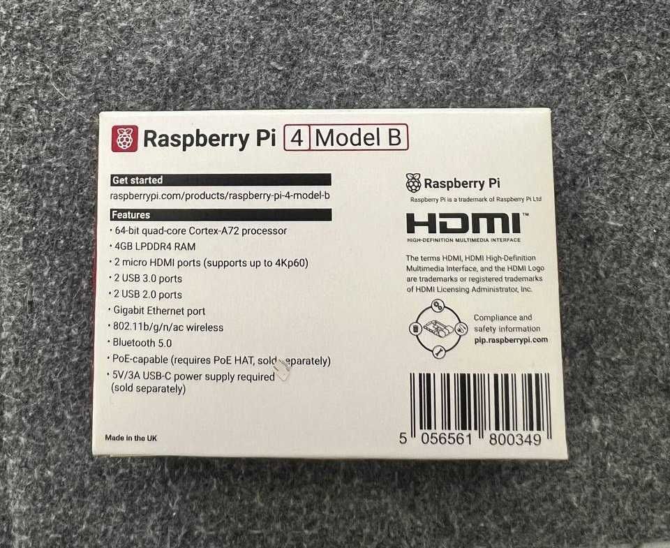 Raspberry PI 4 | Model B | 4GB RAM