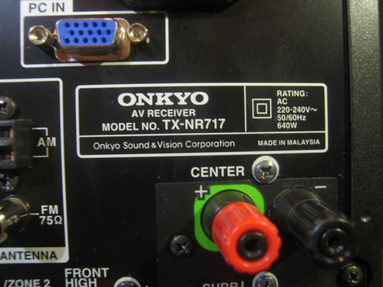 Onkyo TX-717 Amplituner +Pilot 170W USB HDMI Tuner Intenet Wysoki mode