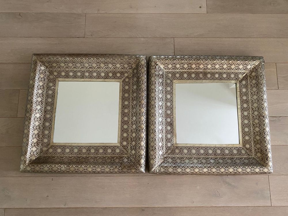 Marokanskie lustra Zara Home 2 sztuki