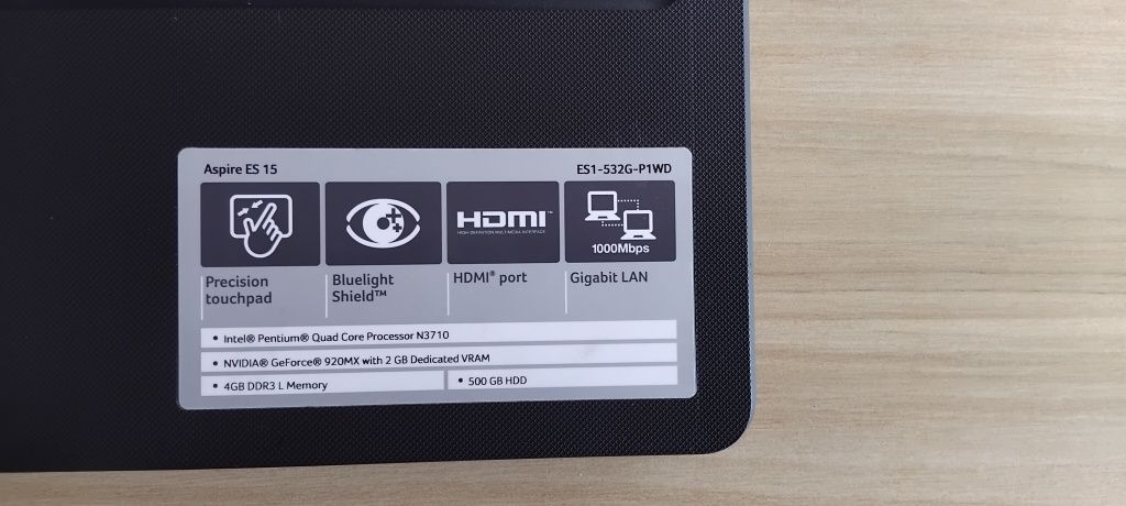 Portátil Acer Aspire ES15 – Vende-se no estado (bateria avariada)