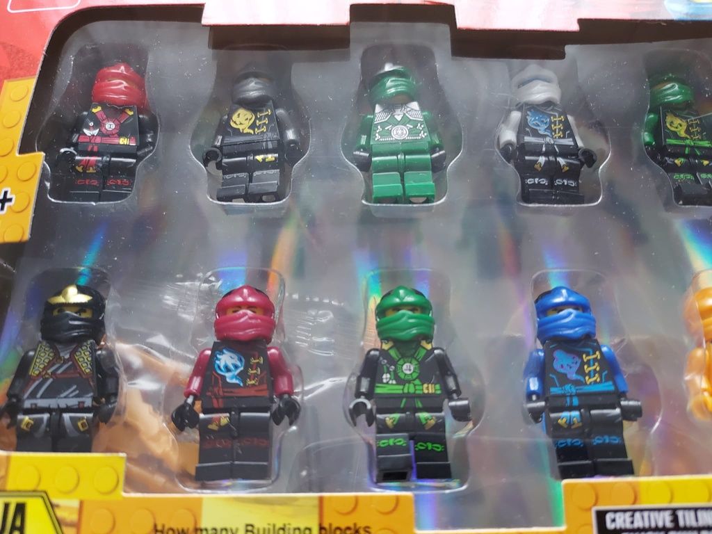 Zestaw FIGUREK NINJAGO LUDZIKI 12szt Klocki Figurki Pasują do LEGO