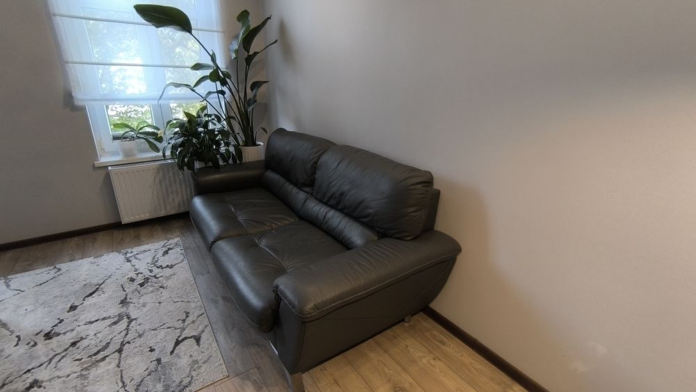 Skórzana sofa rozkładana 3 osobowa