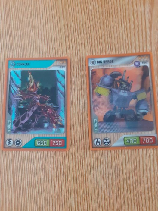 2 Cartas Invizimals TITÂNIO – raras e originais em português